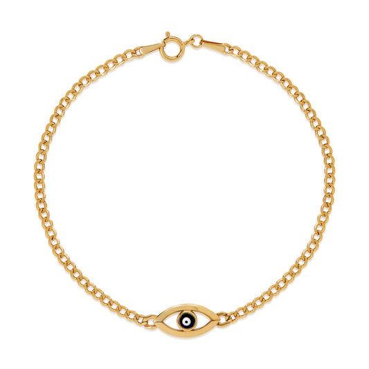 14K Evil Eye Bracelet